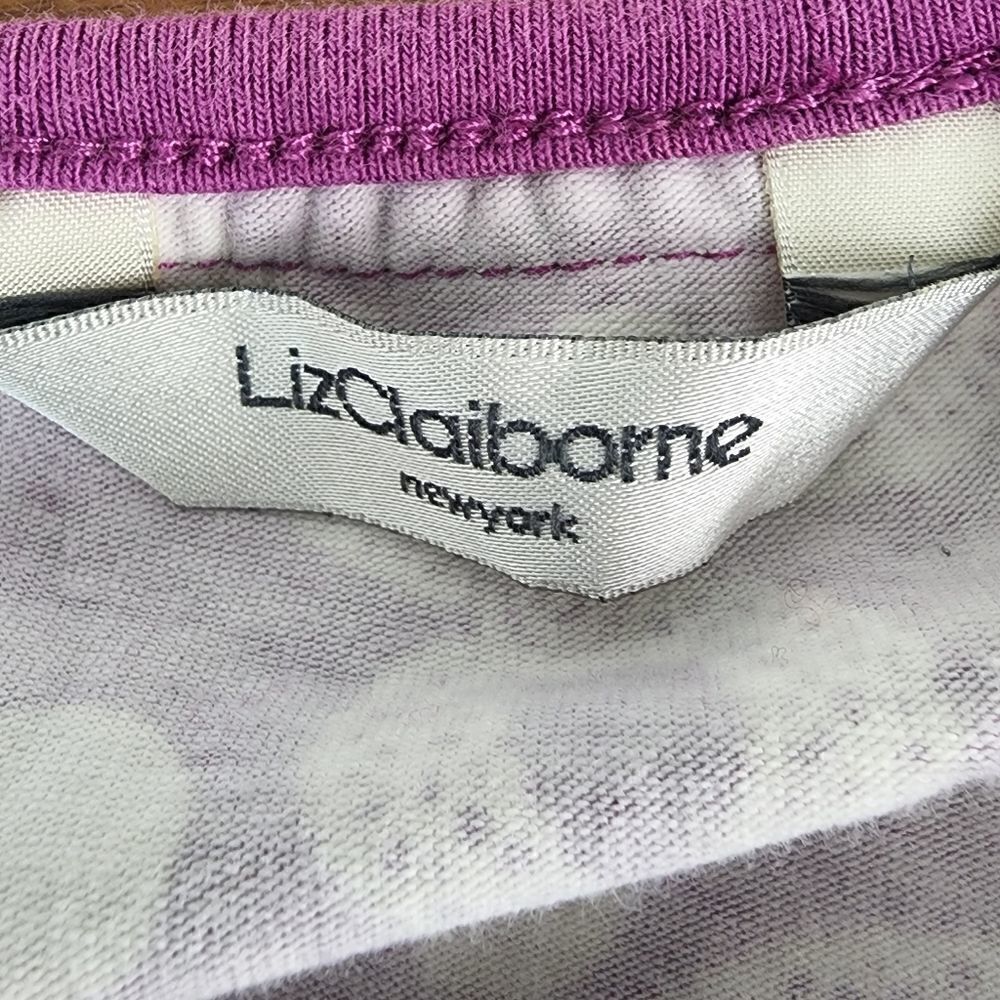 Liz Claiborne Women's Long Sleeve Scoop Neck Stretch Top Size Medium - Picture 5 of 7